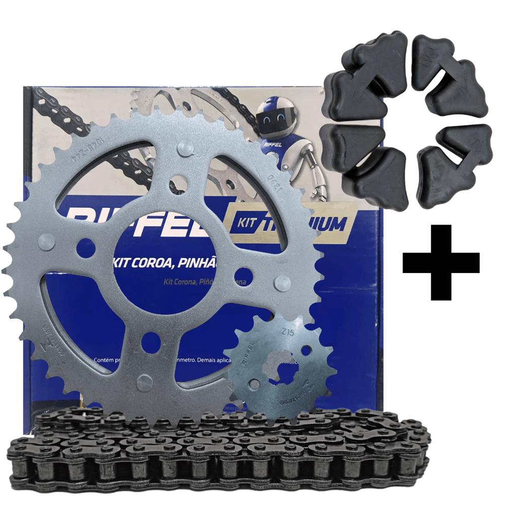 Kit Coroa Pinhao e Corrente Riffel Cg 160 + Bucha da Coroa em Oferta na Shopee