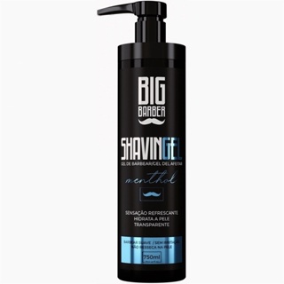 Shaving Gel De Barbear Big Barber 750ml Menthol Profissional em Oferta na Shopee