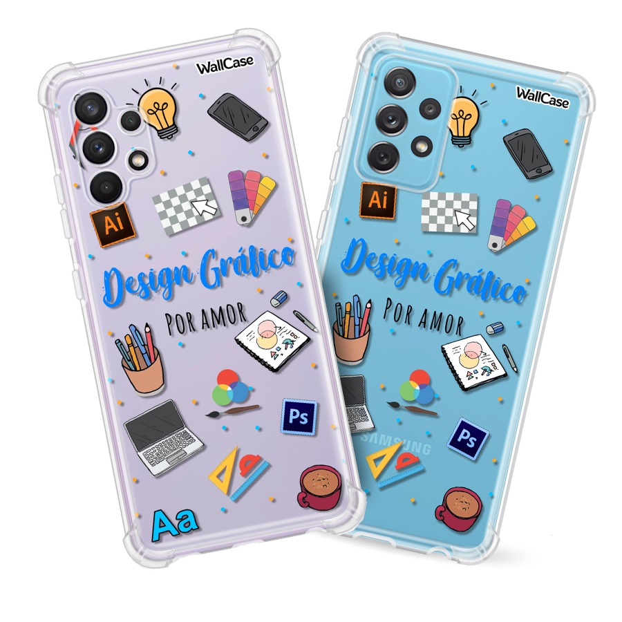 Capinha de Celular Cp20 Profissão Design Gráfico Para Galaxy A03 A04 A14 A31 A32 A33 A34 A53 A54 A72 A73 S23 S24 Fe Plus