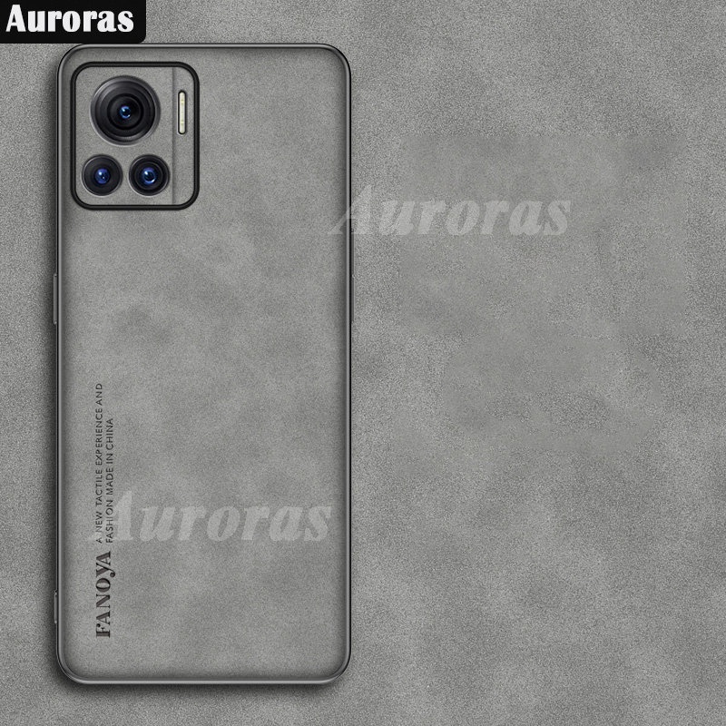 Para Moto Edge 30 Ultra X30 Pro Capa De Celular Fosca Macia Sandstone