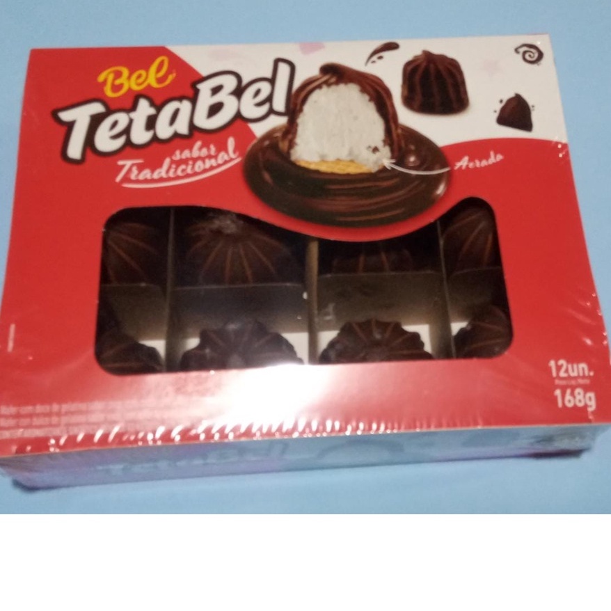 Doce Teta Nega TetaBel Marshmallow ao Leite Tradicional 12 unidades ...