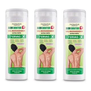 Kit Com 3 Gel Massageador Bom Doutor 7 Ervas Facinatus
