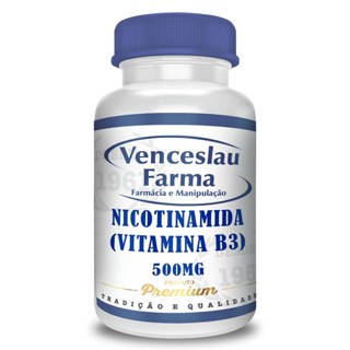 Vitamina B3 Nicotinamida 500mg C/60 Cápsulas