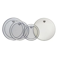 Kit de Pele Remo Pinstripe Clear 10"12"14" Caixa e tons pp-0110-OS