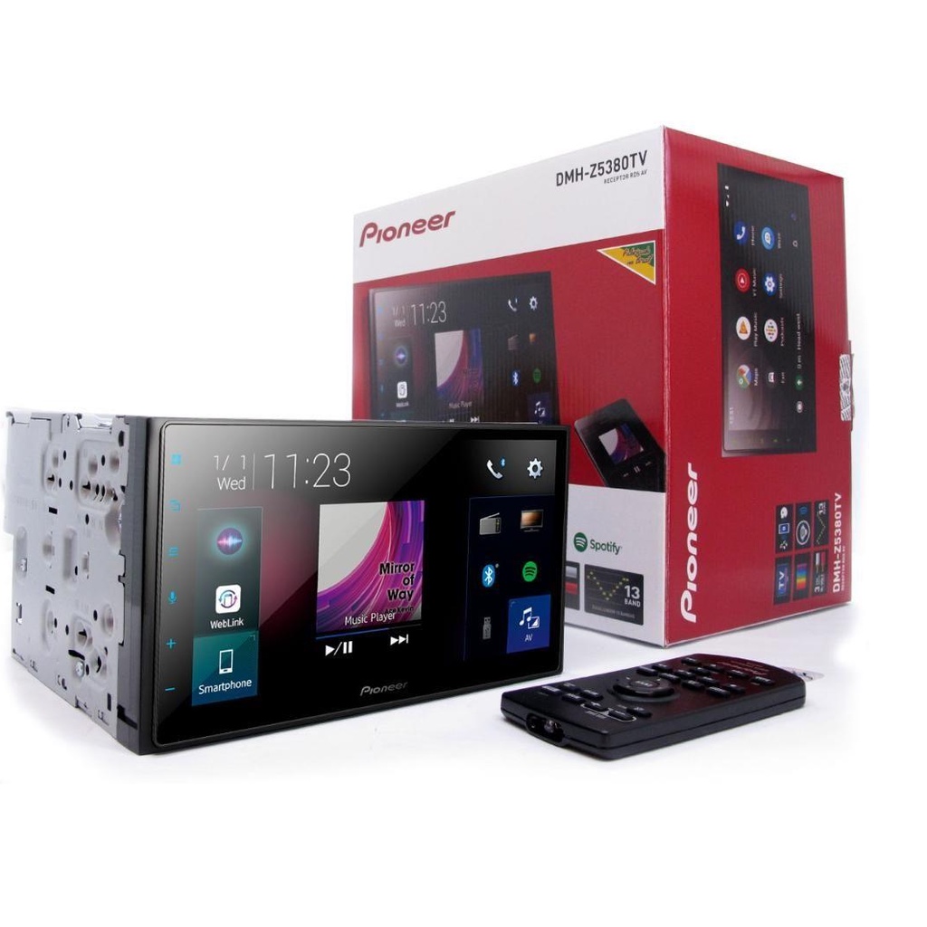 Central Multimídia Pioneer 7 polegadas Tvdigital Bluetooth Usb Dmhz5380 Televisão