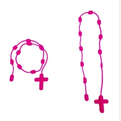 Terço Emborrachado Pulseira
