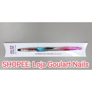 Kit Pincel para Gel e decoração unha Manicure nail designer