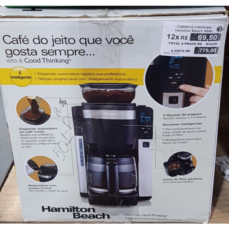 Cafeteira Hamilton Beach Shopee Brasil