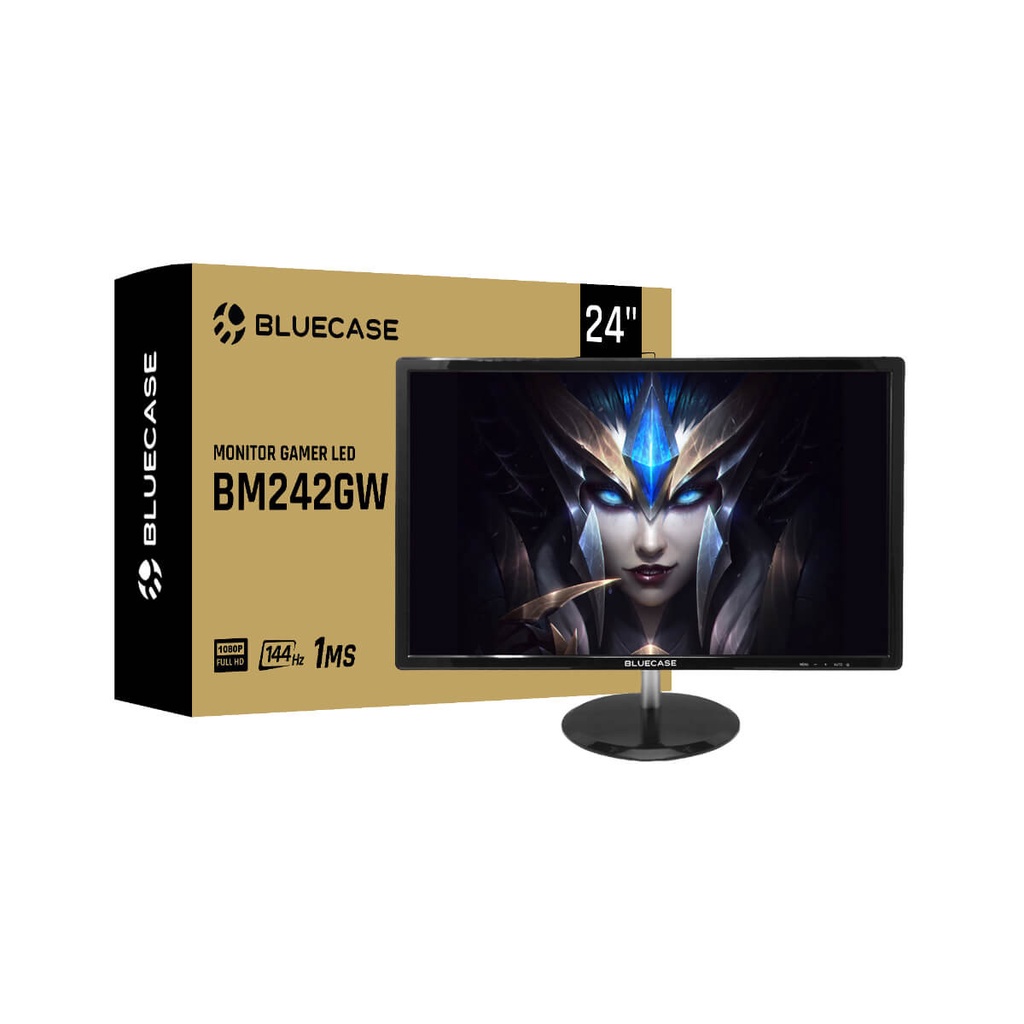 MONITOR GAMER 24" BLUECASE - FULL HD / 144HZ / HDMI / DP