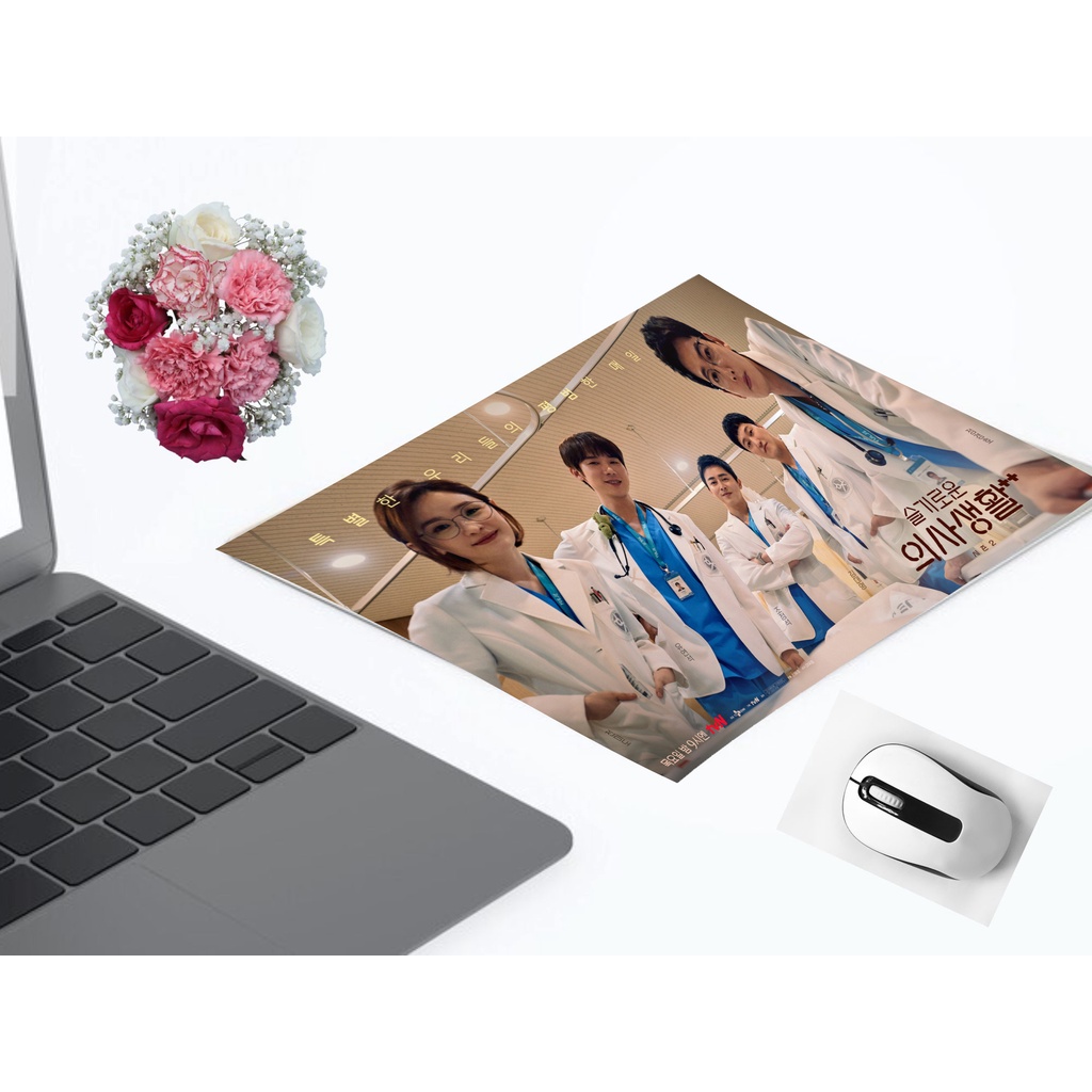 Mouse Pad Personalizado Dorama Hospital Playlist A 20x15 Emborrachado