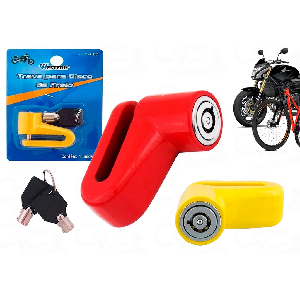 Cadeado Trava Para Disco De Freio Para Moto Bike Bicicleta Motocicleta Antifurto Super Resistente em Oferta na Shopee