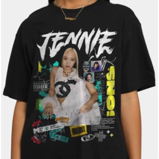 Camiseta Basica Camisa Grupo Kpop Blackpink Jennie Musica Unissex