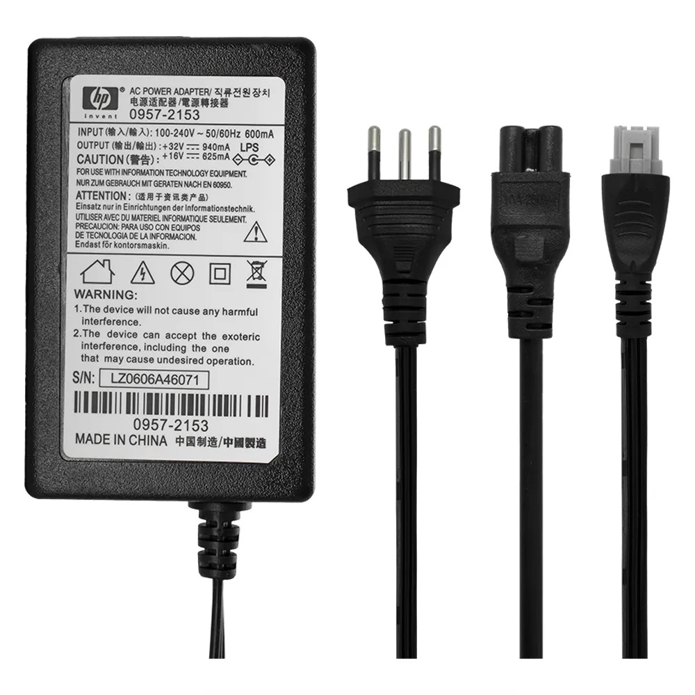 Fonte Impressora Hp Pino Cinza 32v 375, 600 ma 0957-2231 16V 500 MA 100% ORIGINAL