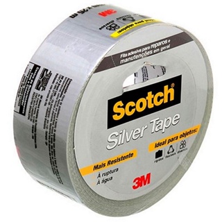 Fita Adesiva Silver Tape 45mm X 5m Prata 3m Scotch Original em Oferta na Shopee