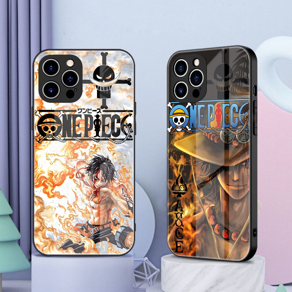 Anime Ace One Piece Capa Para Iphone 14 13 12 11 Pro Max Mini 7plus