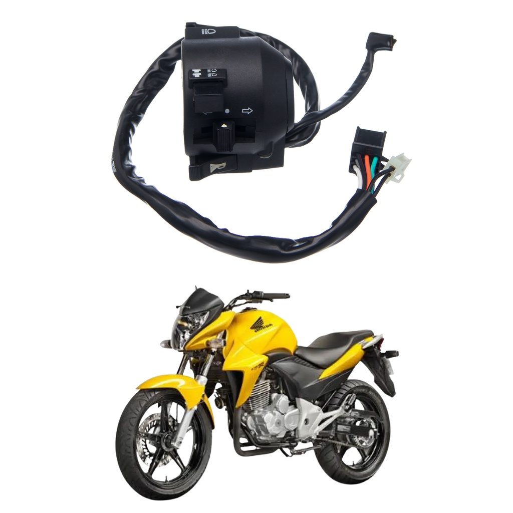 Conjunto Punho Inter. Luz Condor Lado esquerdo Cb 300r