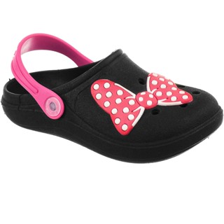 Babuche Infantil Sandália Feminina Menina Bebe Criança Antiderrapante Borracha Minnie Disney Fofo Colorido Moda Blogueira Chinelo Calce Fácil Confortável Macio Leve