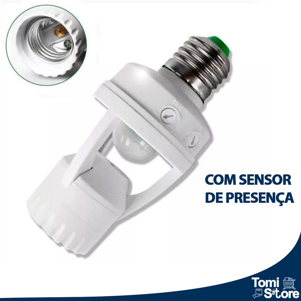 Sensor Fotosoquete Rele Fotocelula Acende Noite E Apaga Dia - Escorrega ...