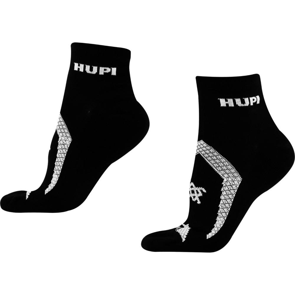 Meia HUPI Running Pro Preto e Branco 36-42 em Oferta na Shopee