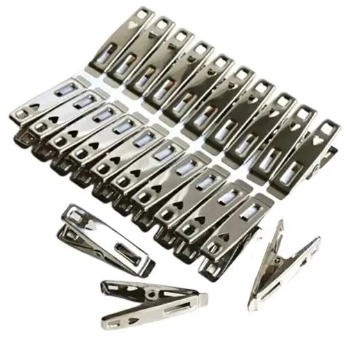 Kit Prendedor Pregador De Roupas E Embalagens em Aço Inox Resistente