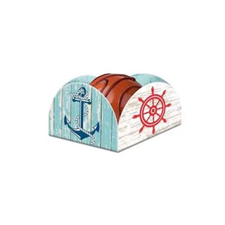 Forminha Para Doces Festa Marinheiro Âncora- 50 Unidades