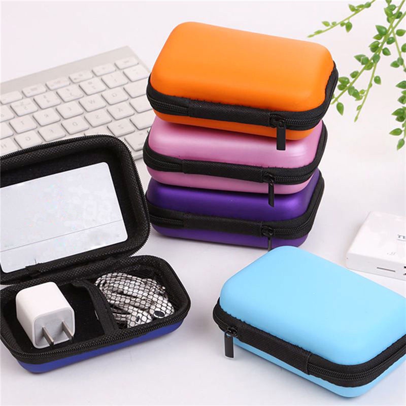 Mini Bolsa Portátil Para Fone De Ouvido De Moedas De Alta Qualidade Caixa De Armazenamento USB Material EVA Transporte De Disco Rígido em Oferta na Shopee