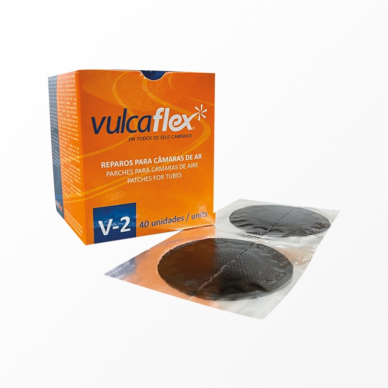 Remendo Reparo A Frio V-2 Vulcaflex 50mm Caixa 40 Unidades