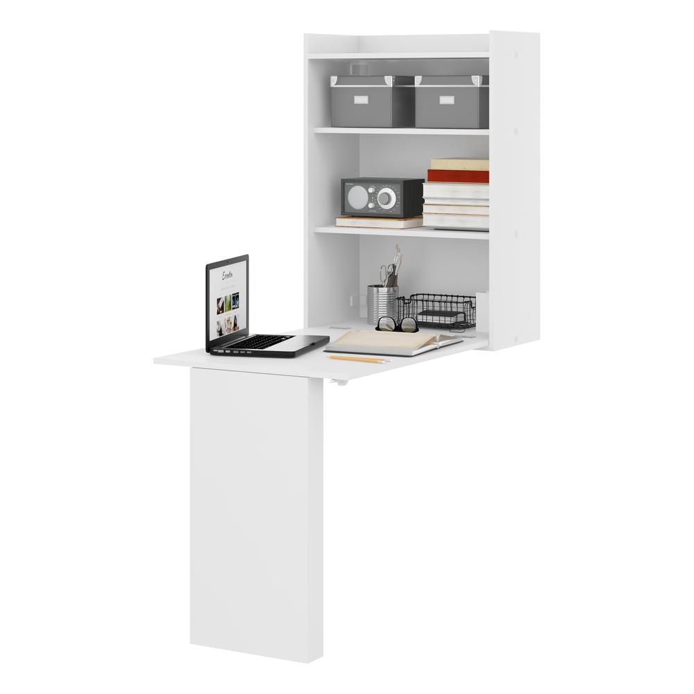 Mesa Dobrável com Armário Multimóveis FG5131 Branca - Home & Living