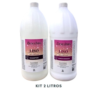 Kit Shampoo e Condicionador 2 litros Liso Extraordinário - profissional