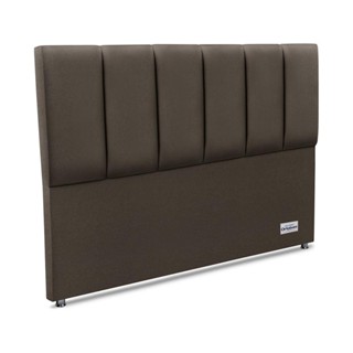 Cabeceira South Linho Marrom Queen (11x160x125) - Revestida em Linho - Ortobom