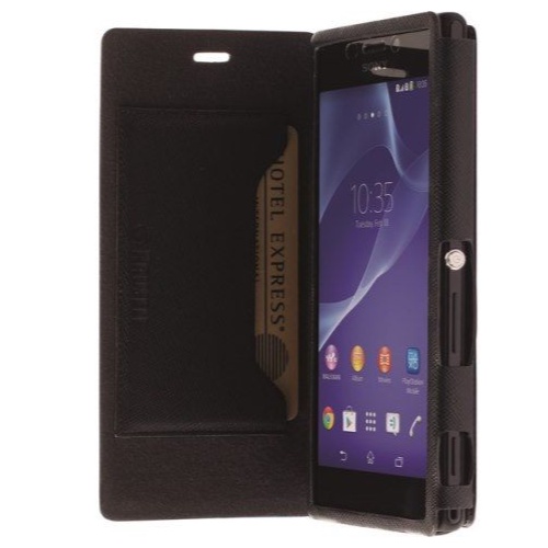 Capa para Sony Xperia M2/M2 Aqua - Malmo Flip - Preta