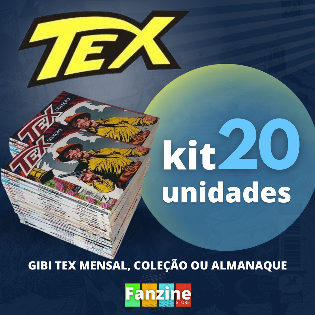 Kit 20 Hqs Gibi Tex Mensal, Coleção Ou Almanaque