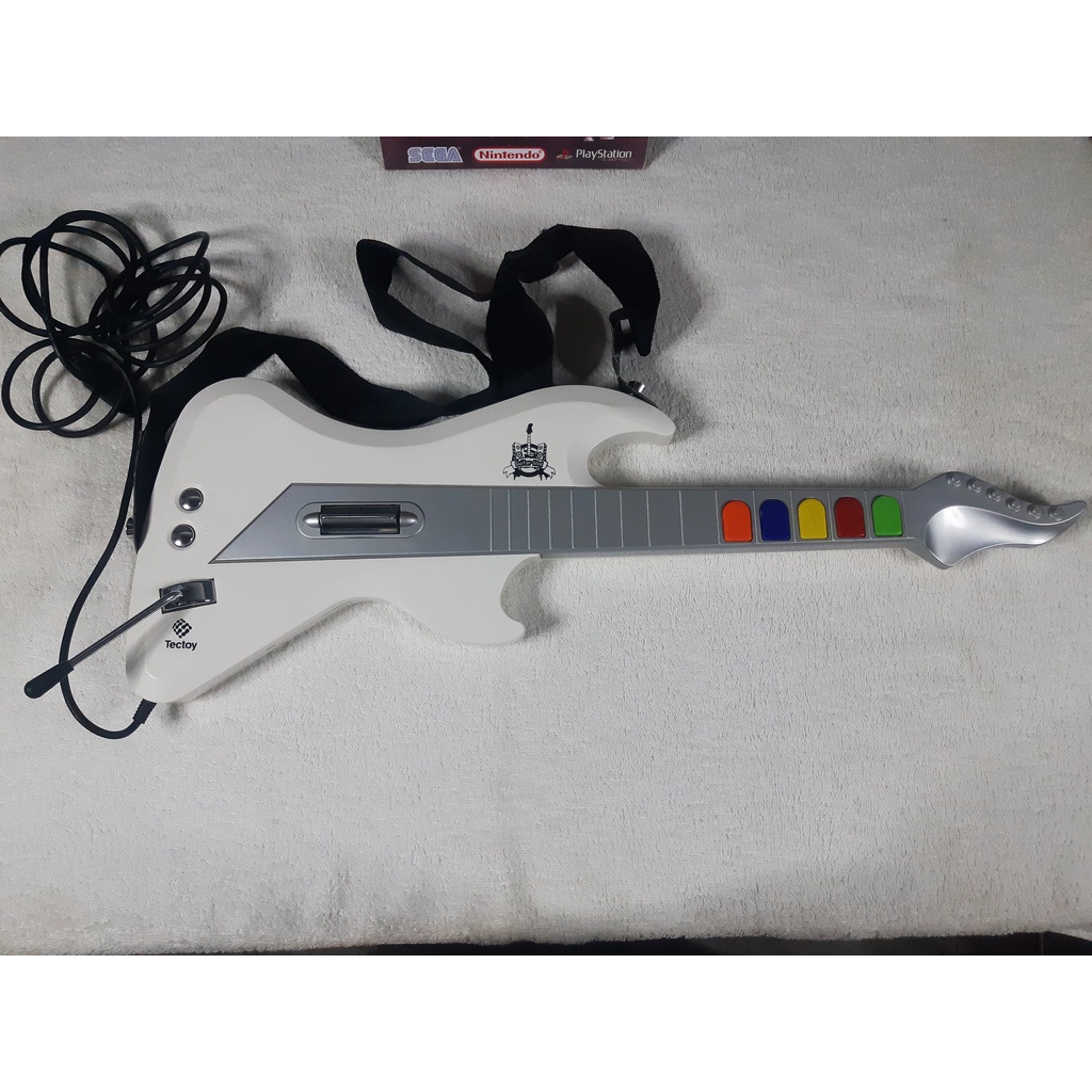 Guitarra Mega Drive 4 Guitar Idol Tectoy Branca