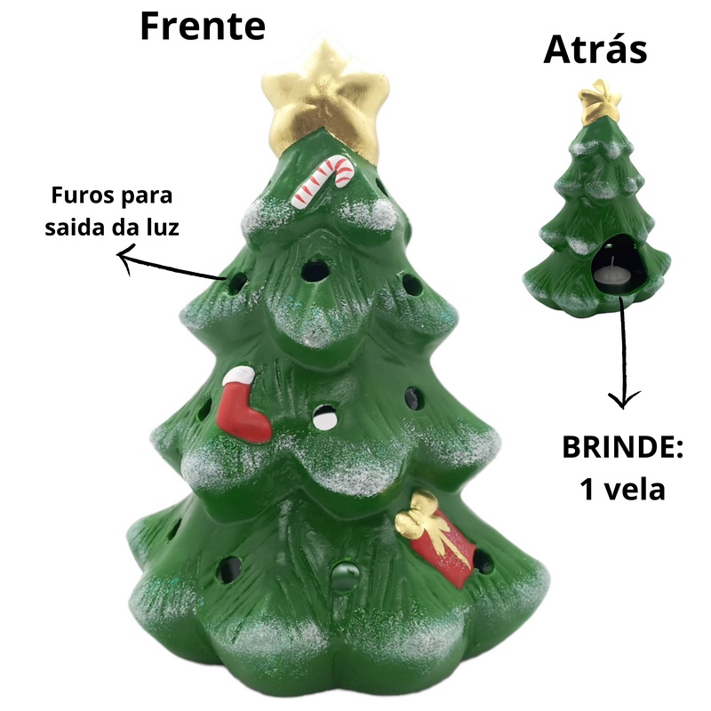 decoração de natal arvore de natal luminaria de mesa | Shopee Brasil
