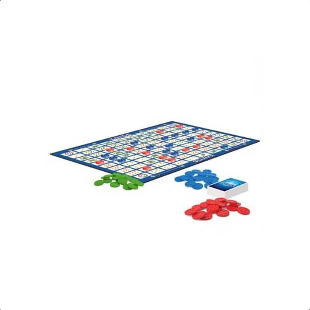 Jogo de Tabuleiro Sequence com 2 Decks de Baralho 7 anos ou mais Estratégia e Raciocínio Copag - 31553
