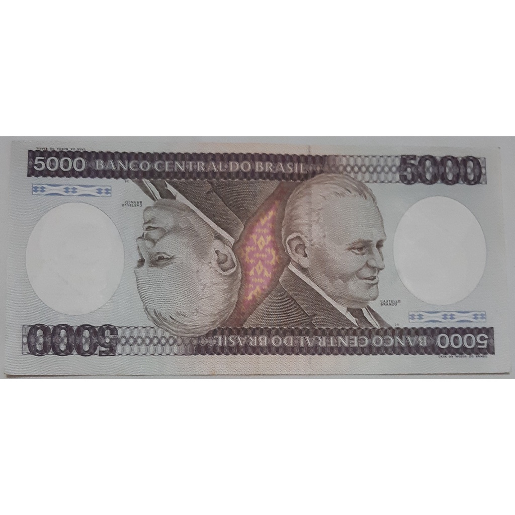 Cédula 5000 Mil Cruzeiros - Nota Antiga - 1981