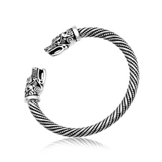Novos Produtos São Quentes , Retro Cabeça De Dragão Nórdico Zodíaco Ouro Prata Pulseira De Abertura Masculina