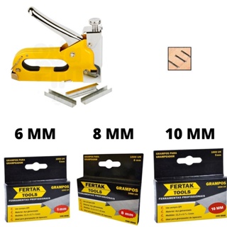 Grampo para Grampeador Tapeceiro madeira 1000 unidades 6mm 8mm 10mm em Oferta na Shopee