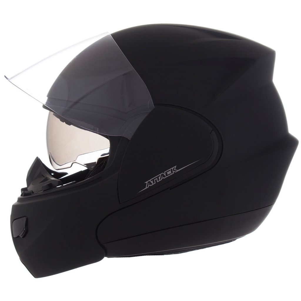 Capacete Para Moto Fechado Escamoteável Robocop Masculino e Feminino Pro Tork Attack Solid Viseira Cristal