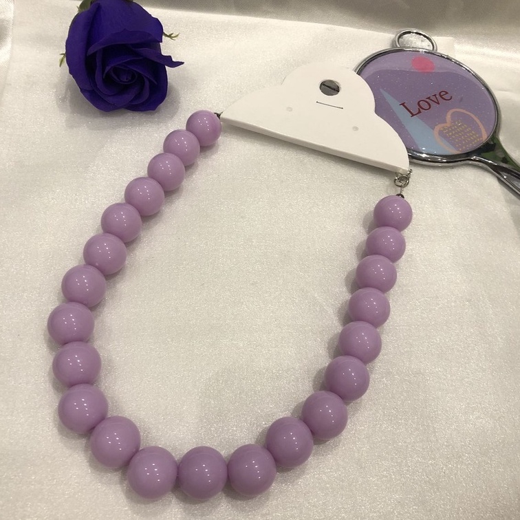 Colar de contas de plástico/muito cores