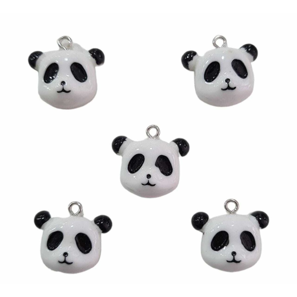 Pingente - Panda Resinado - 20x21mm - 5un