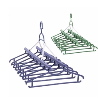 Varal dobráveis 8 cabides cada de Plástico  2 unidades em Oferta na Shopee