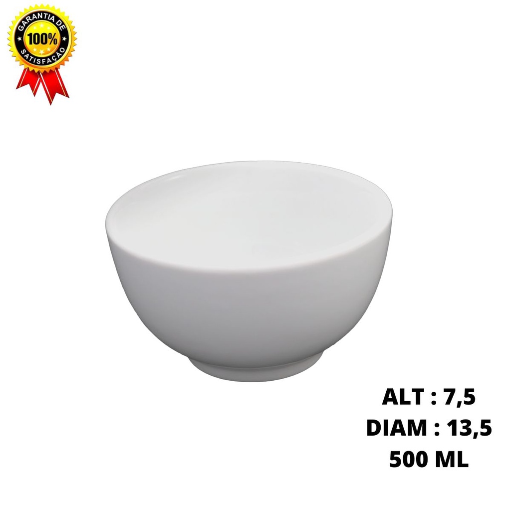 Bowl de Porcelana Premium 500ml Japonesa Pote Tigela Bowl Tigela de Porcelana