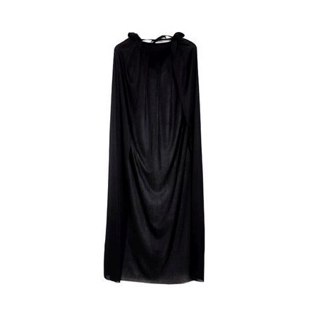 Capa Preta Longa Vampiro Halloween Batman Zorro Acessório Fantasia