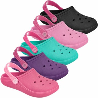Babuche Infantil Sandália Feminina Chinelo Calce Fácil Menina Bebe Criança Antiderrapante Borracha Colorido Moda Blogueira