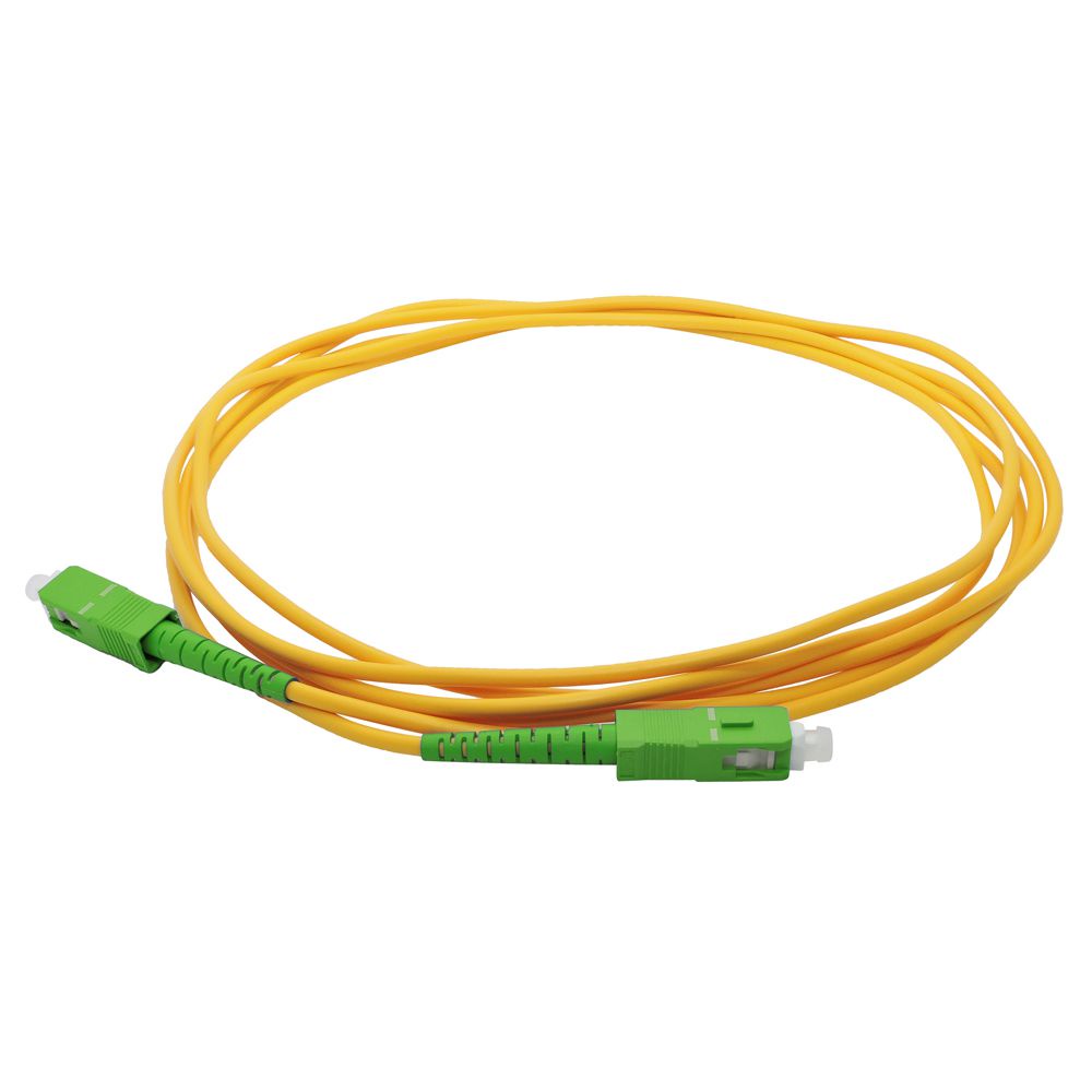 Cabo de Fibra Óptica Simplex SM Monomodo SC-APC/SC-APC 2mm 5 Metros - Pier Telecom