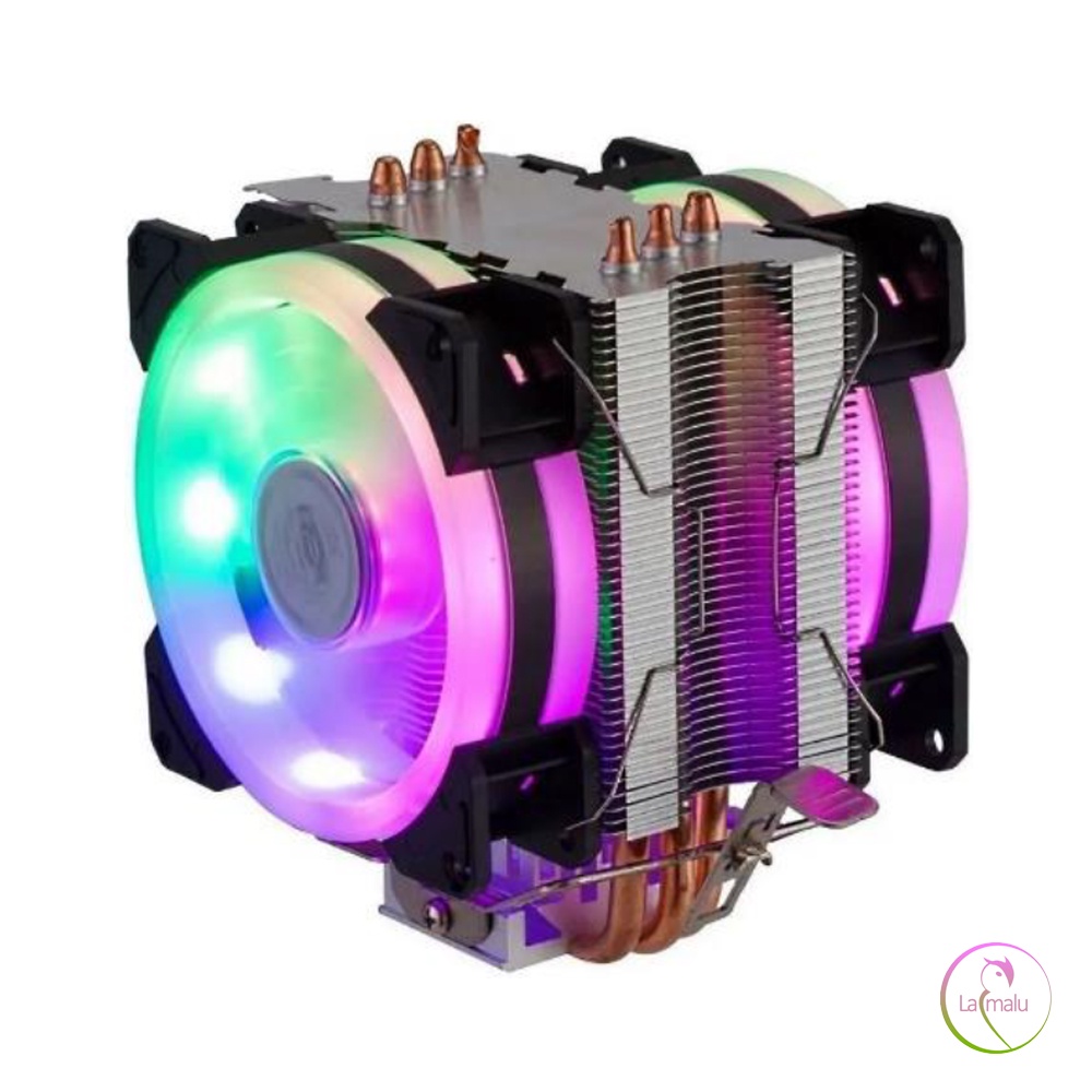 Cooler Para Processador Universal DEX DX-9107D - Intel/Amd - Dupla Face LED RGB