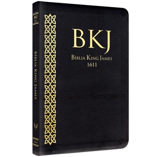 Biblia Sagrada King James Fiel 1611 Bkj Slim Preta em Oferta na Shopee