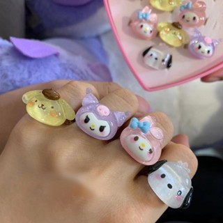 Cartoon Anime Ring New Little Red Book Recommends Coolomey Cute Girl Soft Girl Ring Couple Ring Gift Girl Friend