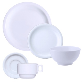 Jogo Jantar Com Bowl Tigela 20 Pecas Porcelana Germer Iguacu 4 Lugares em Oferta na Shopee